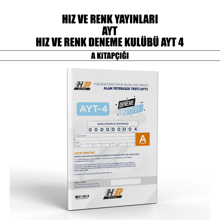 HIZ RENK YKS AYT DENEME KULÜBÜ SNV 4-A - 25-26